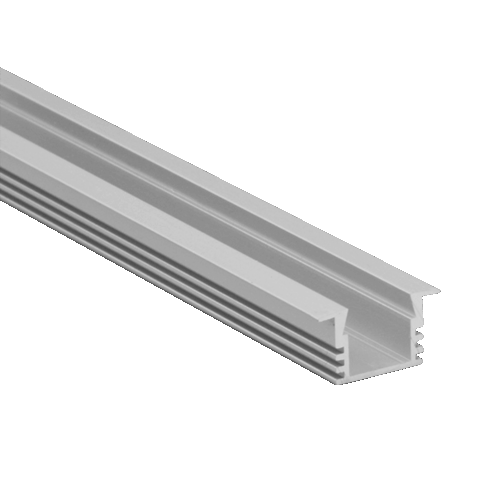 Profile T2 Alu 2m 22x13mm incl f. cover,end cap