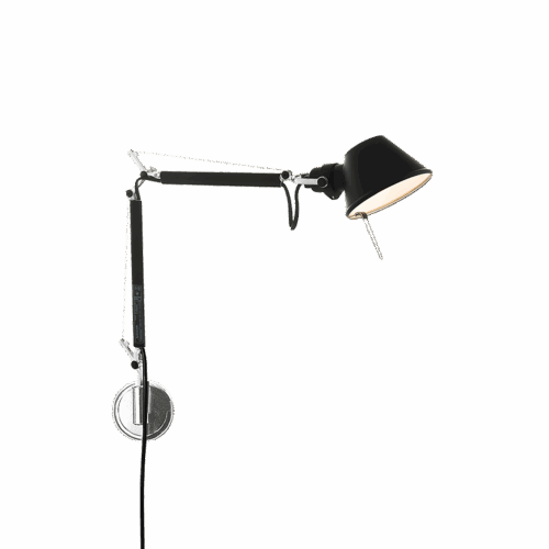 Tolomeo Micro Wall Black Body Lamp