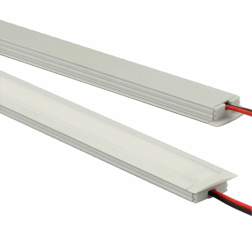 Profile T1 Alu 2m 23,7x8,2mm incl f. cover, end cap