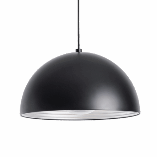 Dome Pendant E27 Max 100W Ø50cm H25cm w/black cord 200cm BK