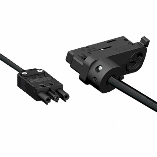 18i3 Female/ 3-Circuit Adapter 0,5m BK 6A