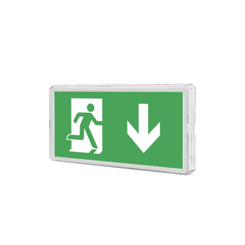 Helm Exit Sign EMG 1W 3h IP65 Wall