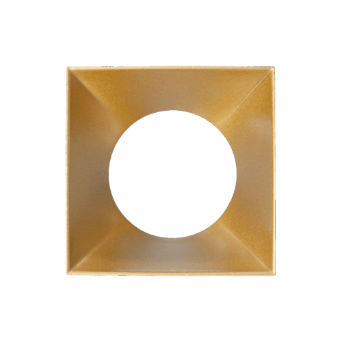 Kappa Rise Front Ring Gold