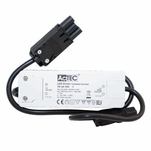 Driver On/Off 900mA Panel max 40W 22-44V 18i3 Male/EPN0034