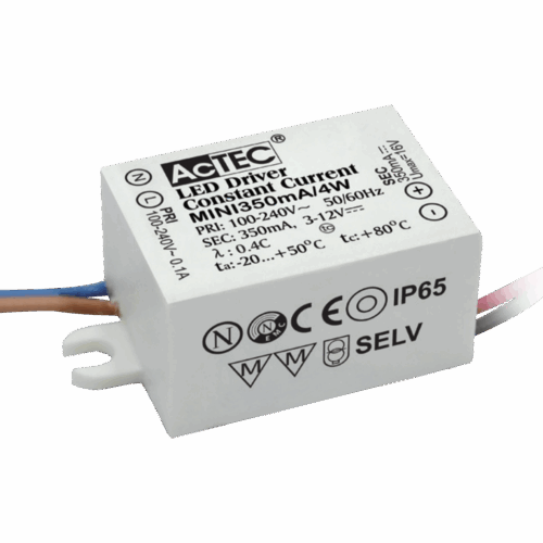 Driver 350mA cc 4W  (6-12V) Phasecut Mini AcTec