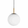 Orb E27 Max 40W Brass Ø250 4m BK textile cable