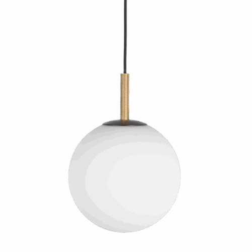 Orb E27 Max 40W Brass Ø250 4m BK textile cable