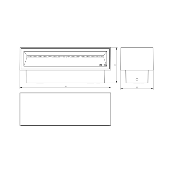 Lyra 1075lm 830 90° 2x6W Dark Grey - Bilde 3