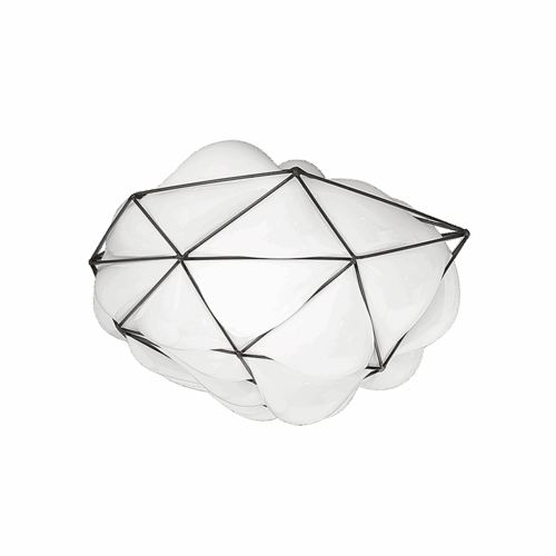 Semai PL M Ceiling E27 maks 77W Ø40cm White Glossy White