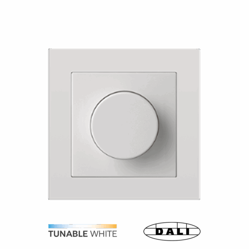 Dimmer Rio Tunable DALI Rotary 230Vac 100mA DT8 TW WH