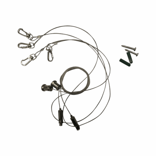 Y-Sling suspension kit for 595x595 Panel 1,4m wire