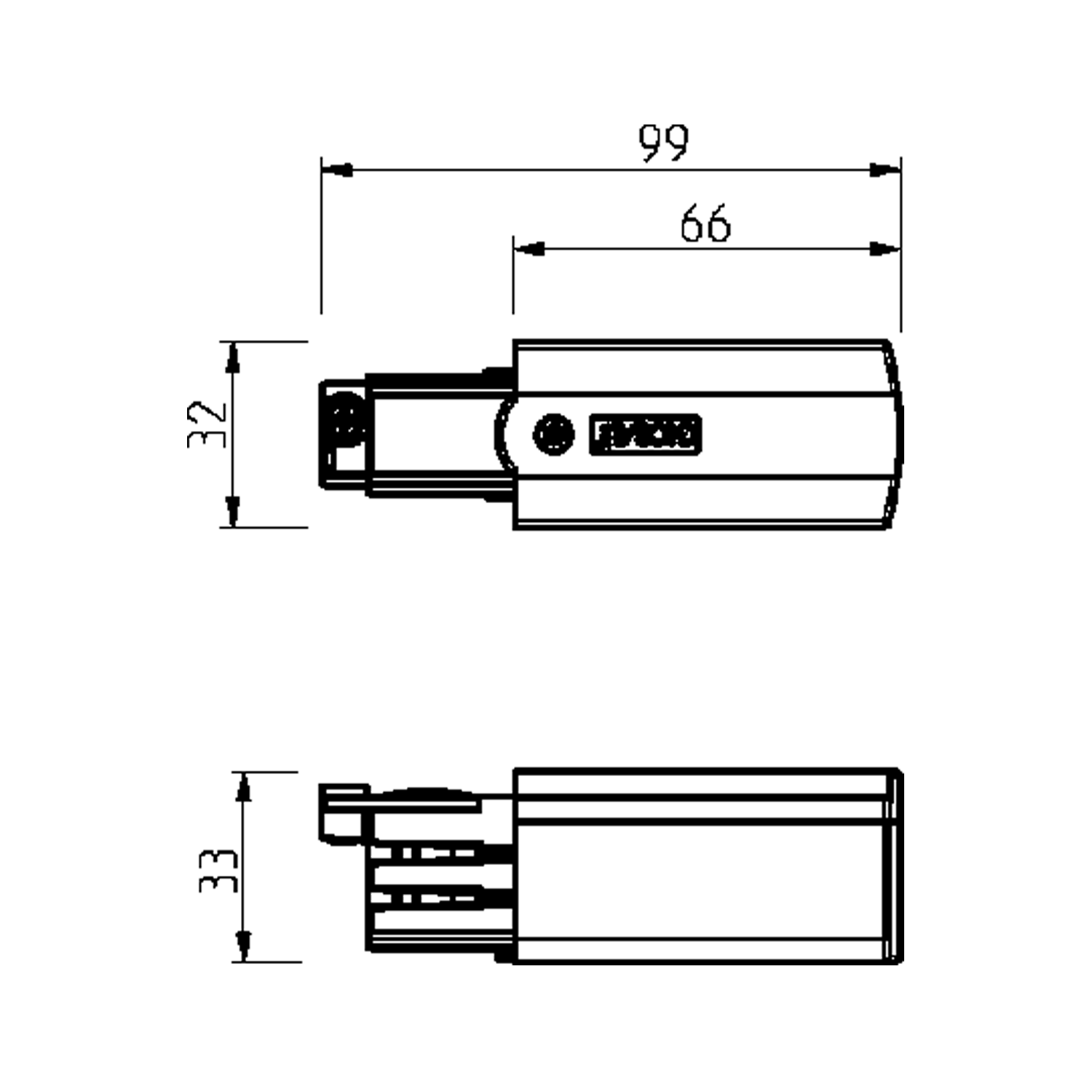 Global Pro End Feed Left BK