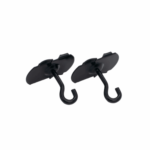 Hook for T-profile 24mm T-24 (2 pcs) BK