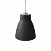 Gong Pendant E27 Max53W Ø:252mm 1,5m  BK