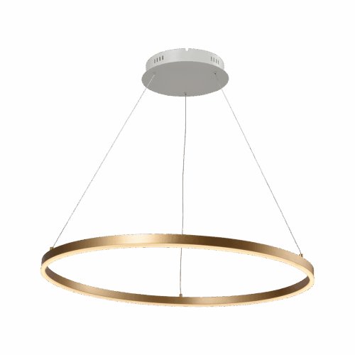 Halo Pendant 5000lm 830 120° 43W Gold/White Phasecut Ø120cm