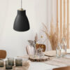 Gong Pendant E27 Max53W Ø:252mm 1,5m  BK