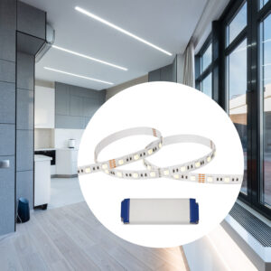 LED-lys stripe utendørs/våtrom IP65 (ikke dimbar) 19,2W/m 5m