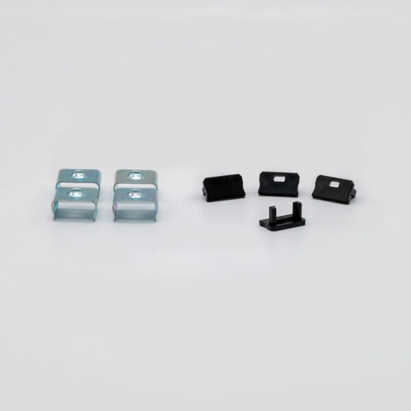 Profile Type A 16x9,28mm BK 2,02m inc/end caps, clips