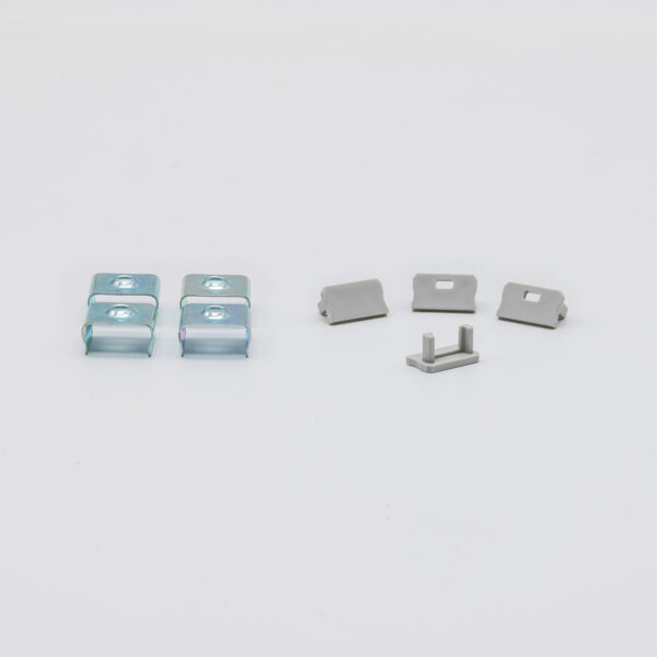 Profile Type A 16x9,28mm ALU 2,02m inc/end caps, clips