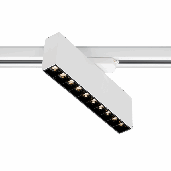 Cold 10 Track 2200lm 930 36° 20W WH/BK Front ring 3-cir DALI
