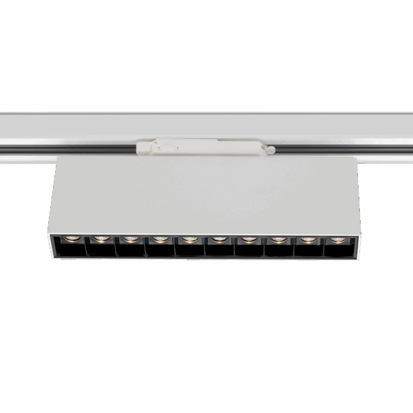 Cold 10 Track 2200lm 930 36° 20W WH/BK Front ring 3-cir DALI
