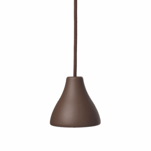 Bell Pendant W131 Sepia Brown Phasecut Ø12cm
