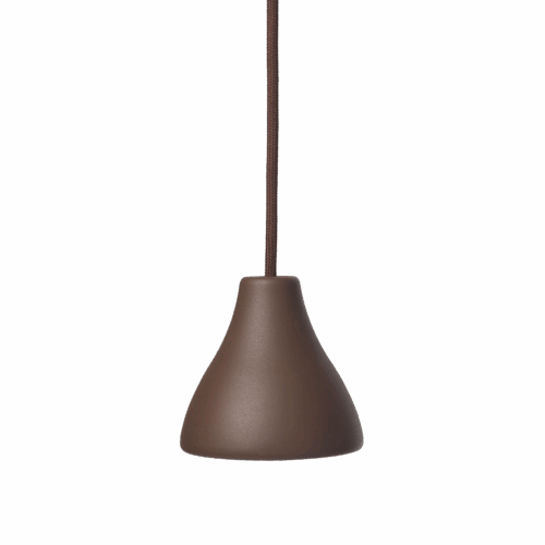 Bell Pendant W131 Sepia Brown Phasecut Ø12cm