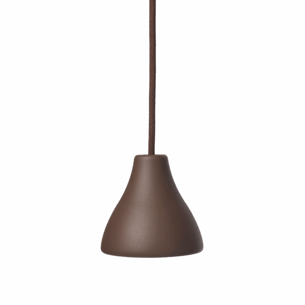 Bell Pendant W131 Sepia Brown Phasecut Ø12cm