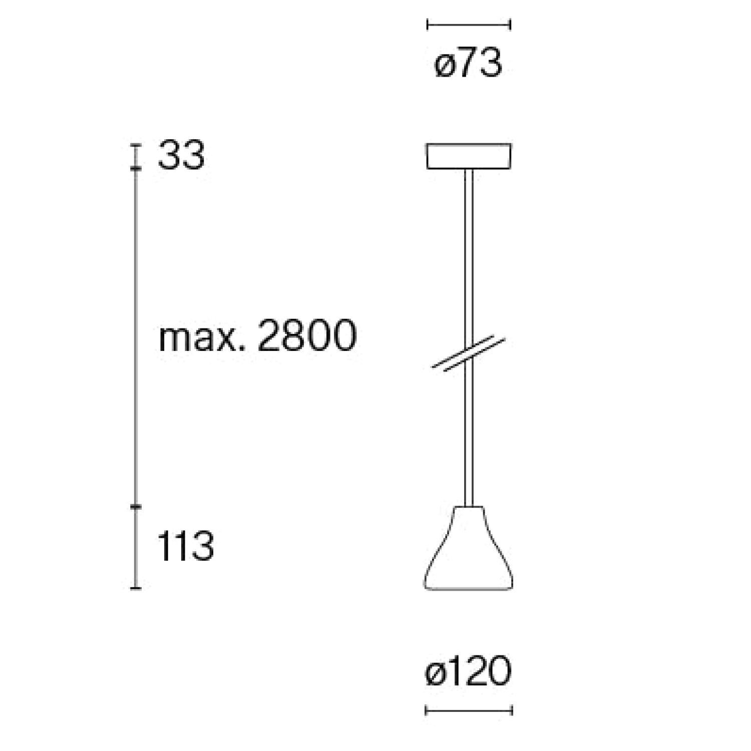 Bell Pendant W131 Traffic Red Phasecut Ø12cm