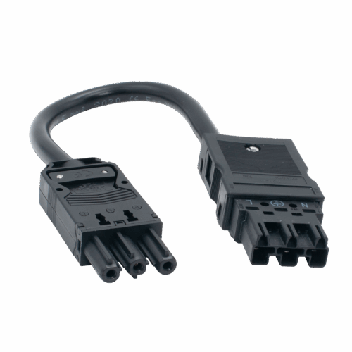 Wago 3P 1.5 Male/ 18i3 Female 0,2m BK