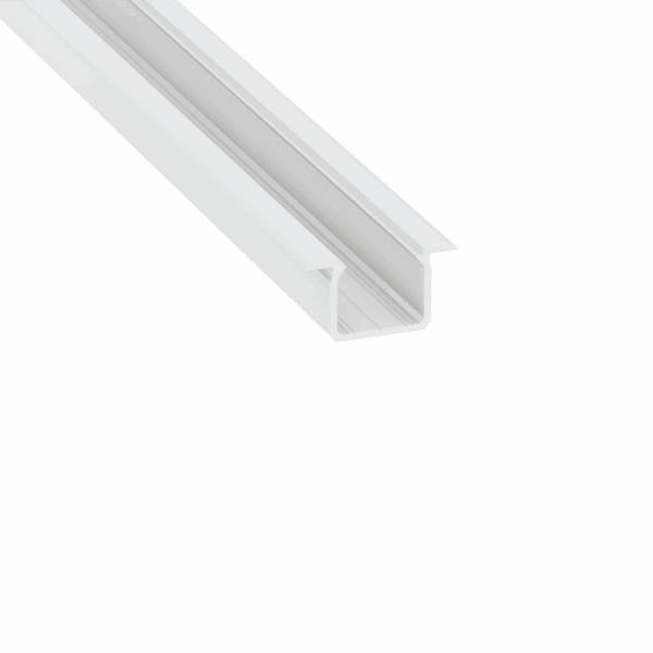 Profile Type U recessed WH 2,02 m inc/end caps