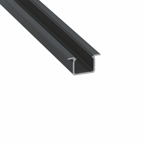 Profile Type U recessed  BK 2,02m inc/end caps
