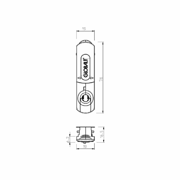Global Base Adapter 1-circuit 6A 3kg WH