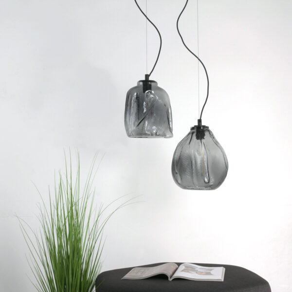 Istopio L Pendant smoked glass E27 max 40W 3m cable