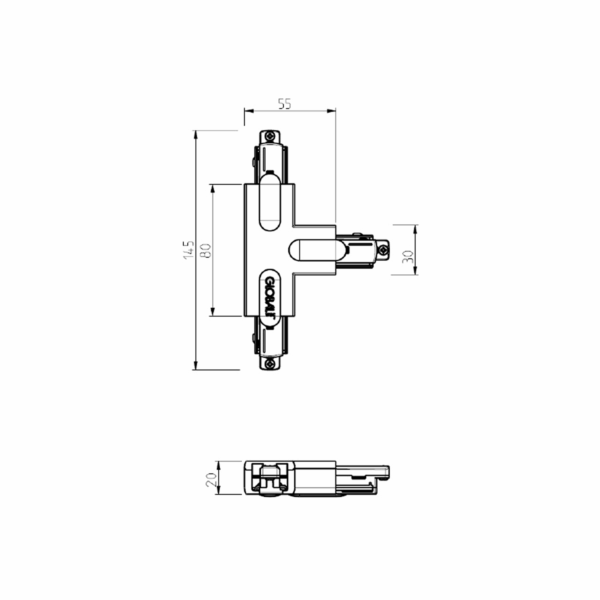 Global Base T-feed Left (outside) 1-circuit WH