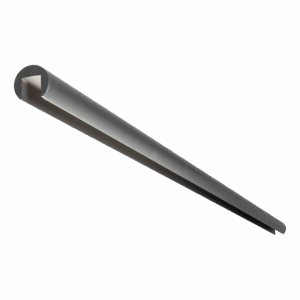 Wood Rod for 3-circuit tracks 60mm RAL 7022 2m