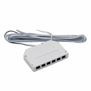 Riva 6-way Splitter Mini 2m Max 72W (3A) WH