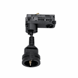 Track Adapter w/ Schuko Socket 10A BK