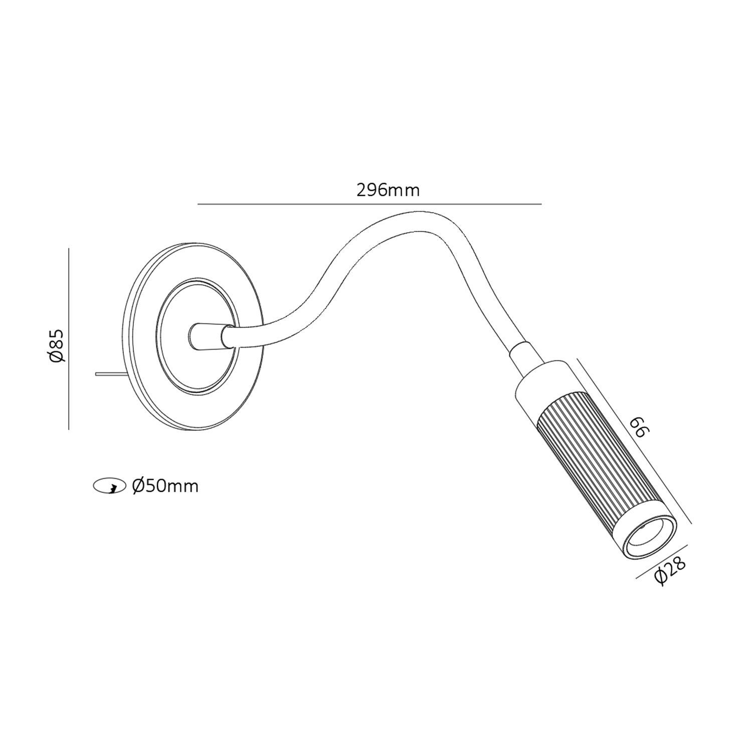Giulio G2 4W 3000K recessed flexible copper/antique brass