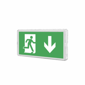 Helm Exit Sign EMG 1W 3h IP65 Wall