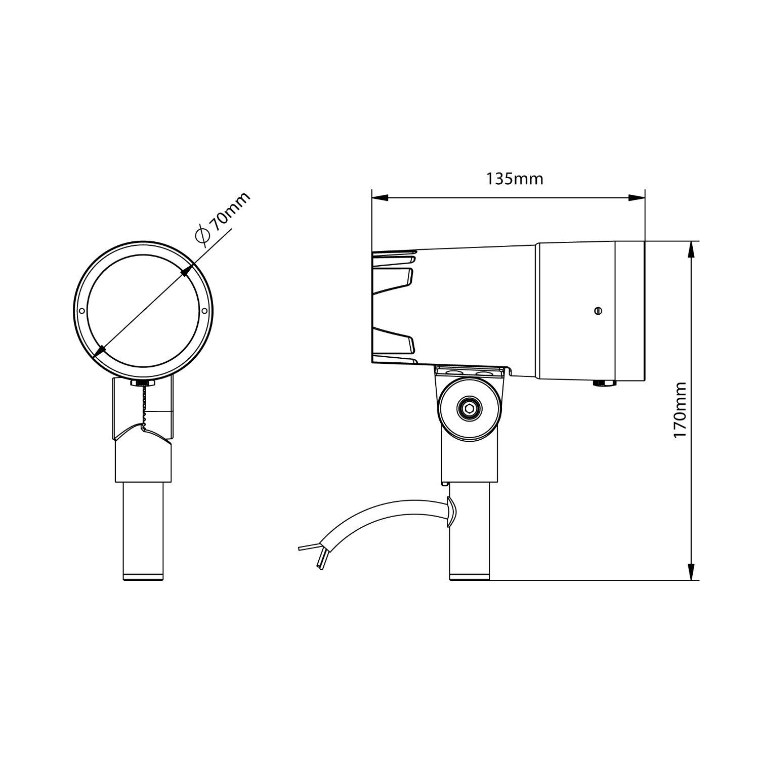 Avior Zoom 18°-60° 600lm 830 11W Dark Gray 1.5m Cable