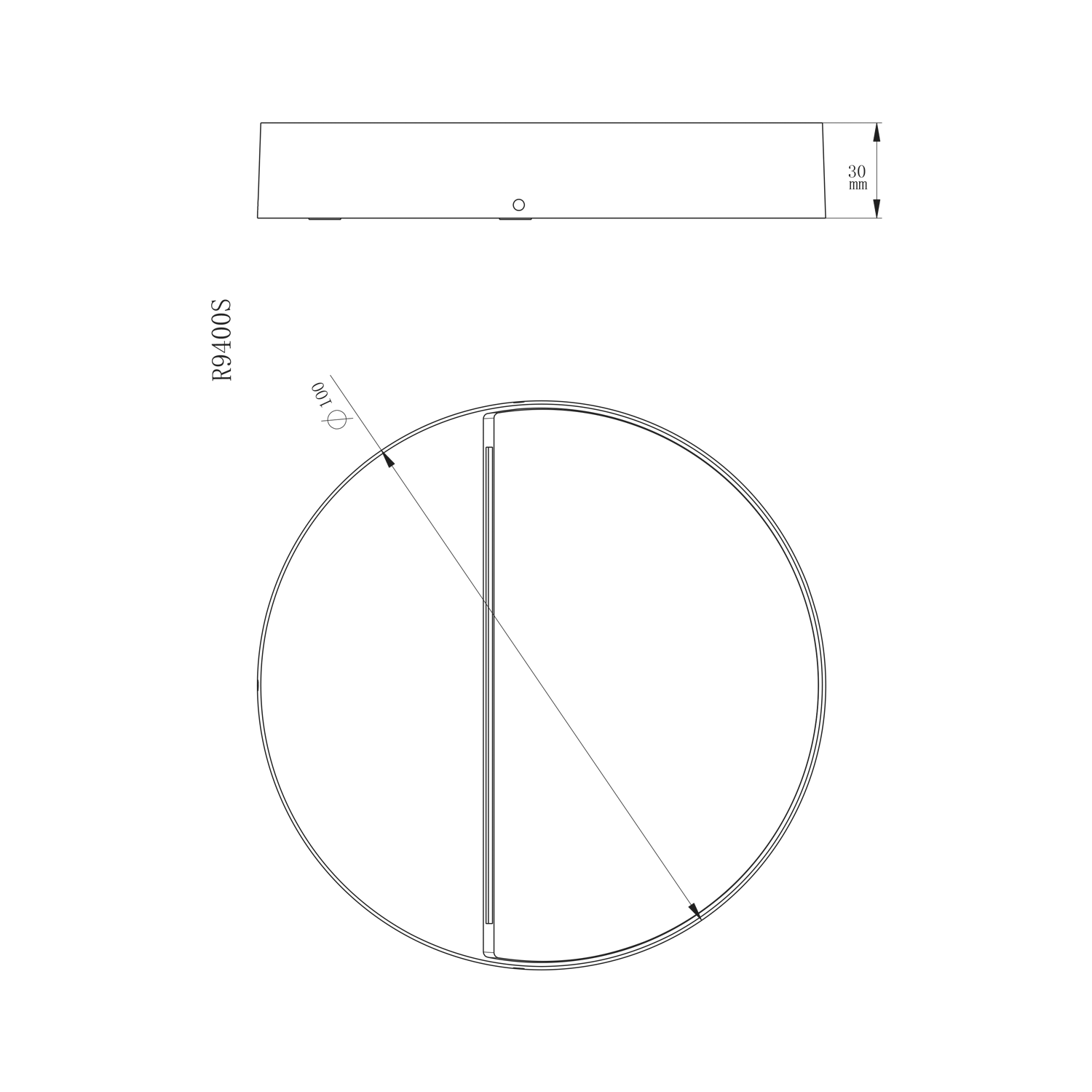 Chara Round 300lm 830 4W Dark Grey