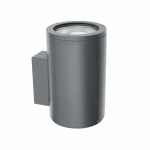 Tube Wall Single 2750lm 830 45° 21W IP65 Ø155x250mm DarkGrey