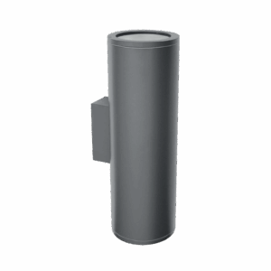 Tube Wall Up&Down 2x2750lm 830 45° 39W IP65 Ø155x250mm D.GR