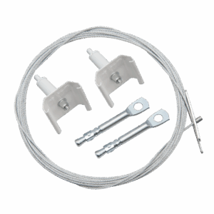 Wirekit 8m complete w/snap-on for Global Pro/Pulse 10pk WH
