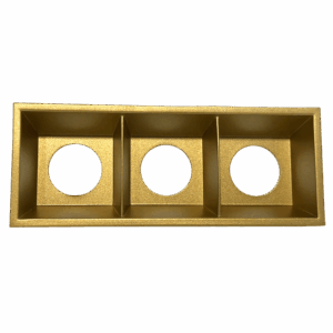 Cold 3 Front Ring Gold