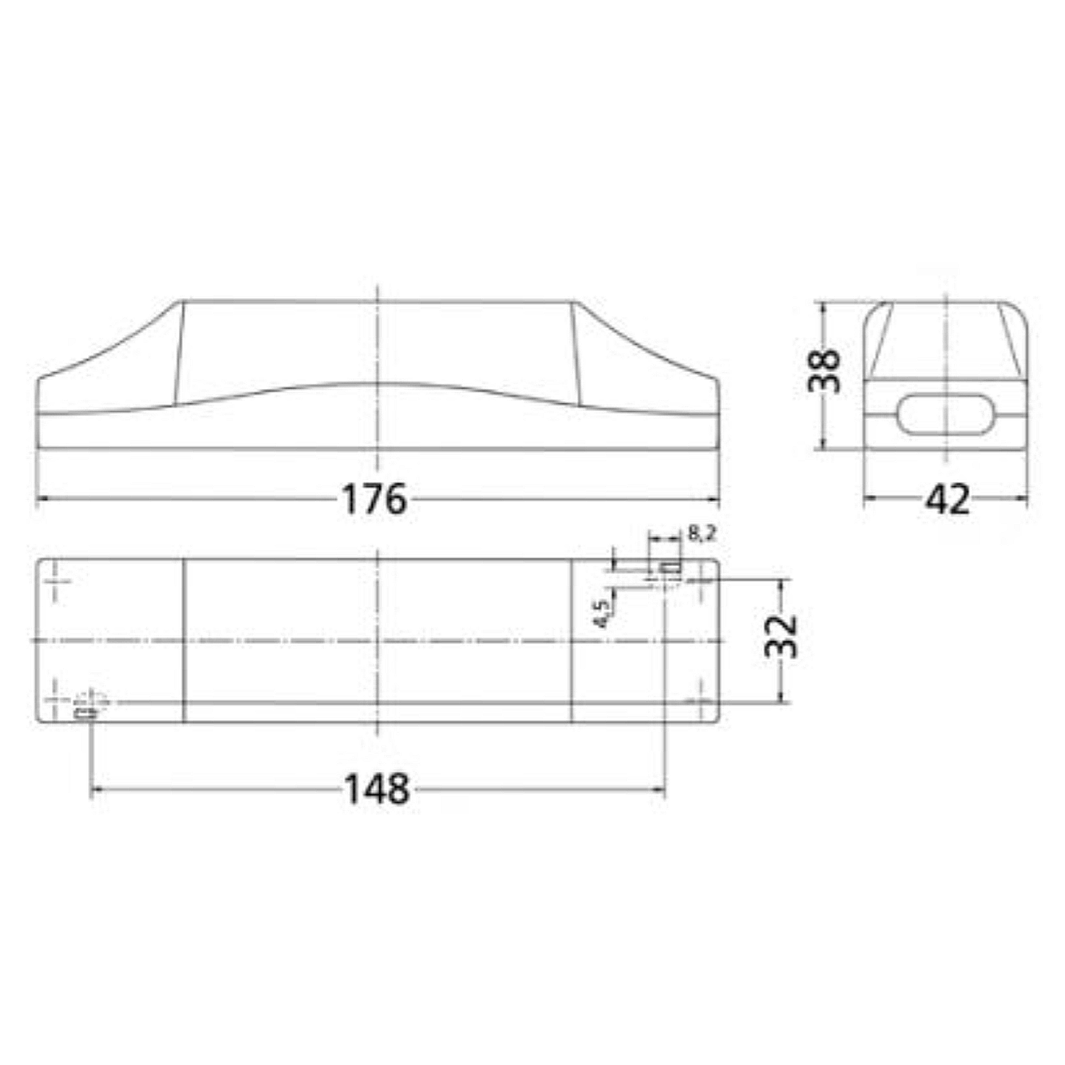 Transformer Norlux Tronic-Trafo 20-150W 3x12Vac Dim
