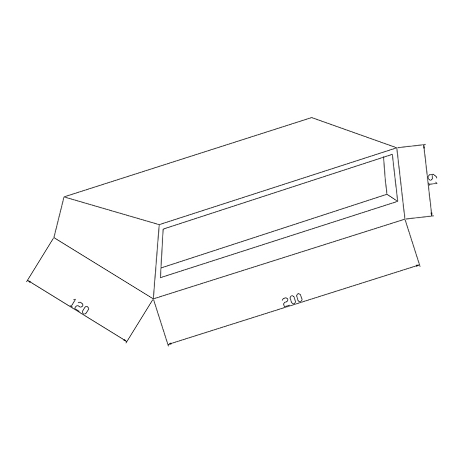 Caro 700lm 830 78° 16W BK IP65