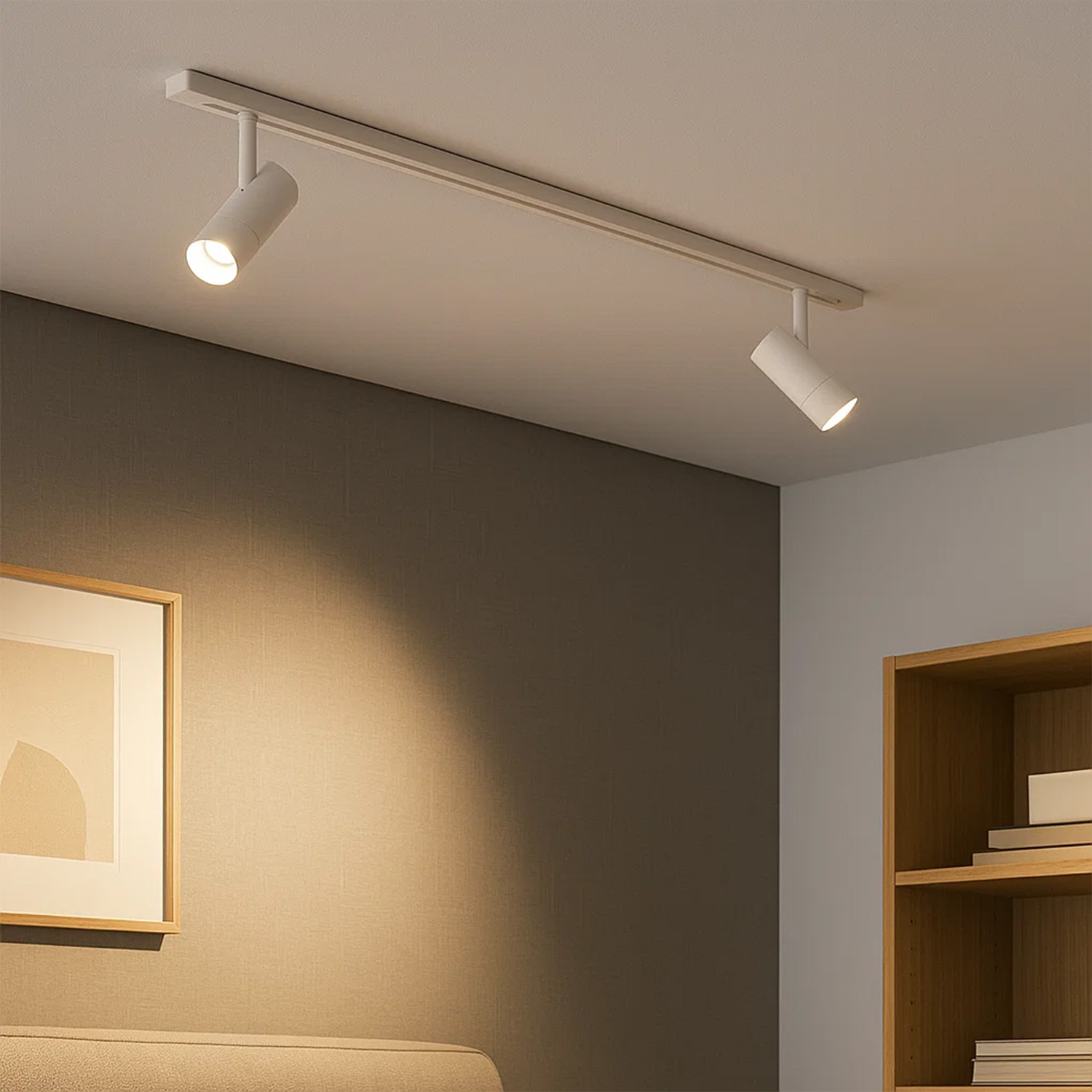 Cylinder 60 Spotskinnepakke X2, 1M, 2700K, hvit