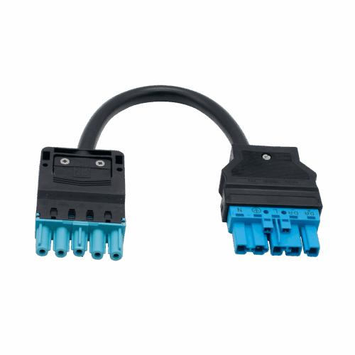 Wago 5P DALI 1.5 Male/ 18i5 DALI Female 0,2m BK/BL